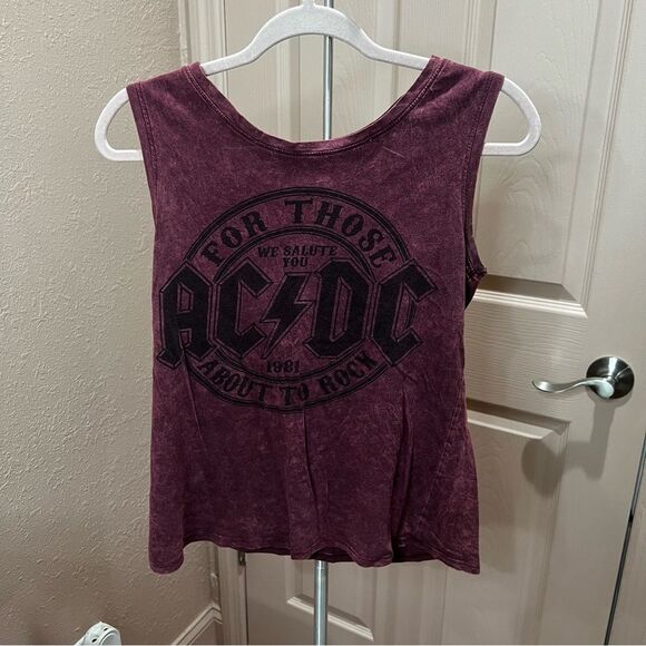 * AC/DC Graphic Stonewash Muscle Tee - Picture 2 of 13